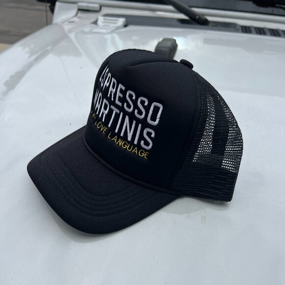 Espresso Martinis are my love language Embroidered Trucker Hat - Picture 2 of 3